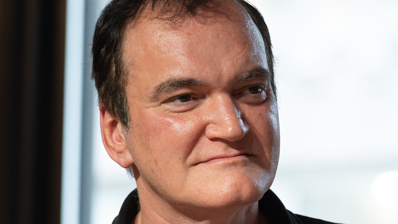 Quentin Tarantino stares