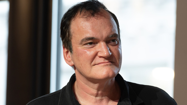 Quentin Tarantino stares