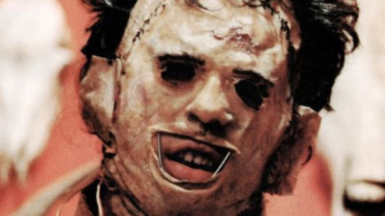 Leatherface's mask close up