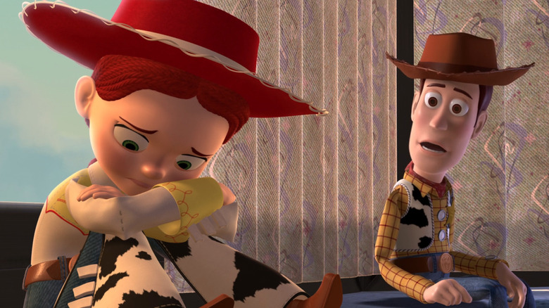 Jessie and Woody talking in Toy Story 2