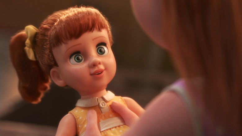 Gabby Gabby with a child in Toy Story 4