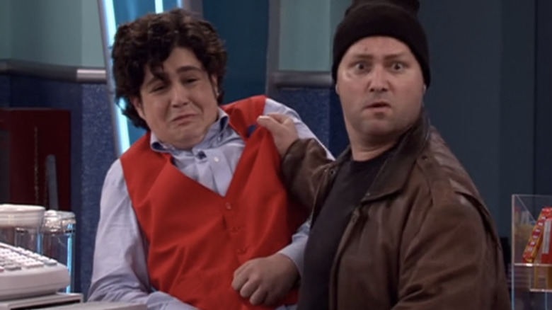 Theater Thug holding Josh