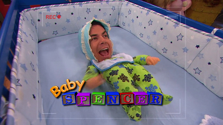 Spencer as baby on webcast