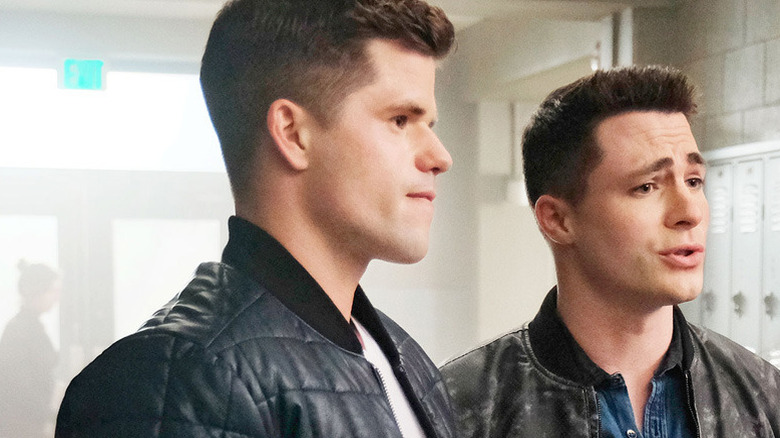 Ethan and Jackson near lockers