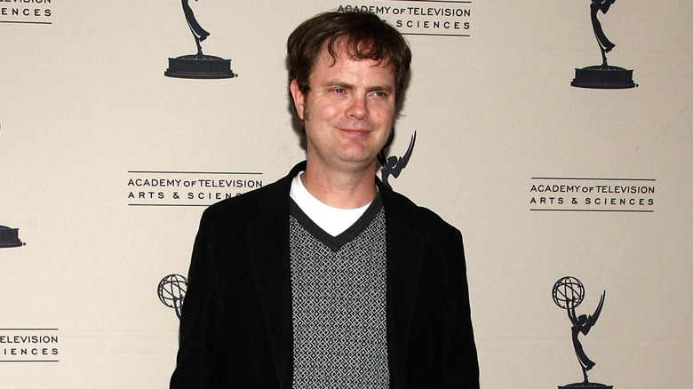 Rainn Wilson posing at the Academy of Television Arts and Sciences' "Inside the Office" panel discussion (2009)
