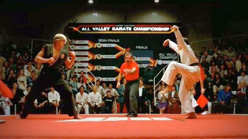 The Karate Kid crane kick