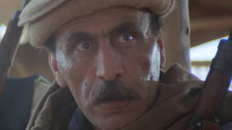 Khalid glaring in "Rambo III"