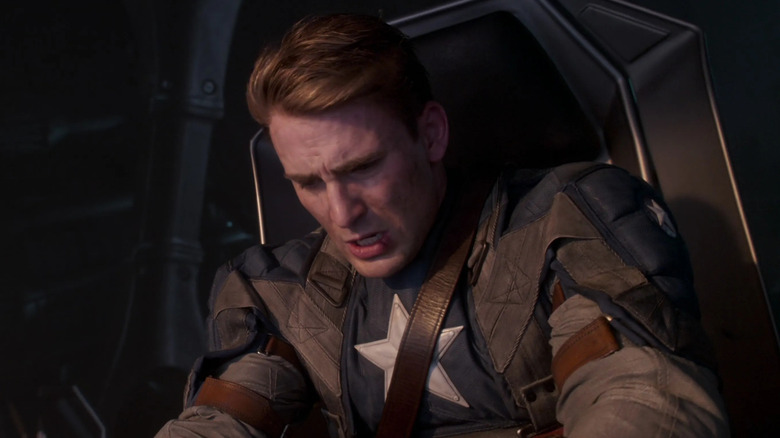 Steve Rogers flying plane