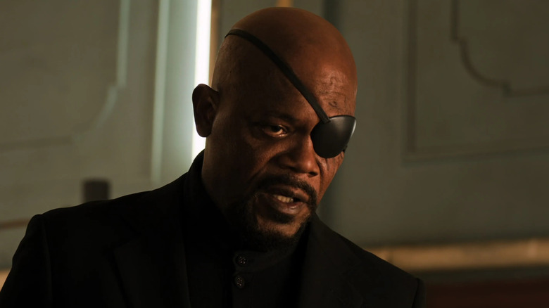 Nick Fury talking