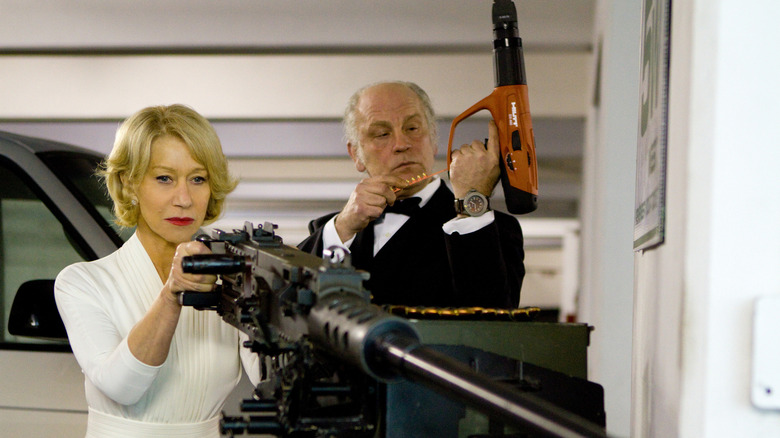 Helen Mirren and John Malkovich in the heat of battle