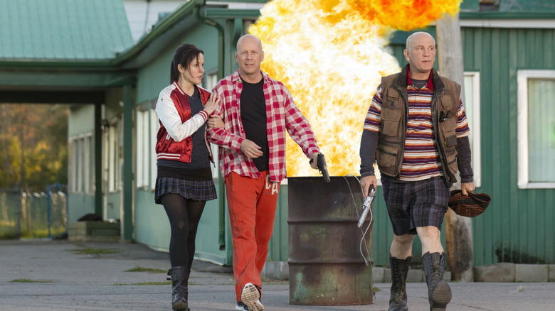 Parker, Willis, and Malkovich in action