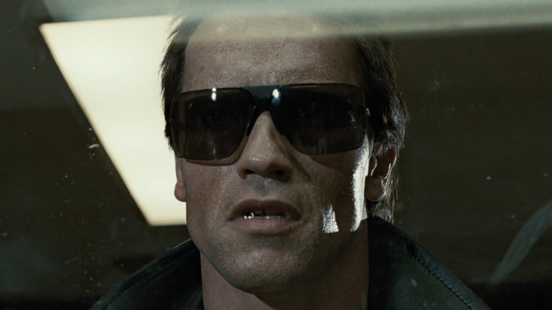 The T-800 Terminator in sunglasses