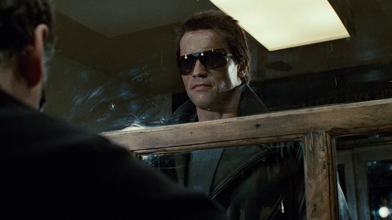 The T-800 Terminator in sunglasses