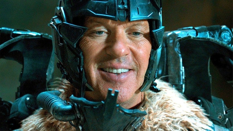 Keaton in Vulture suit
