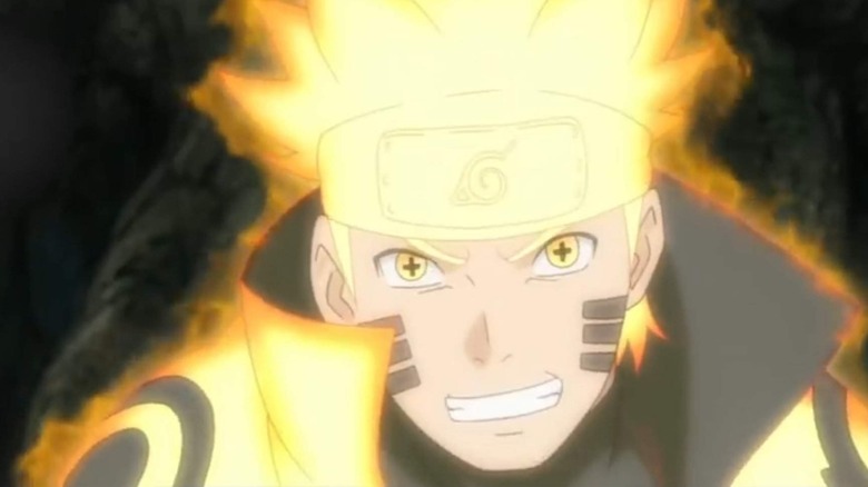 Naruto ready for battle in Six Paths Sage Mode