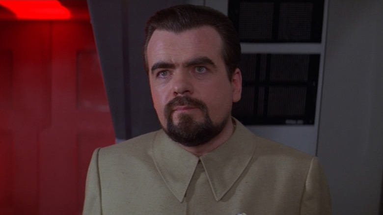 Hugo Drax aboard his space station