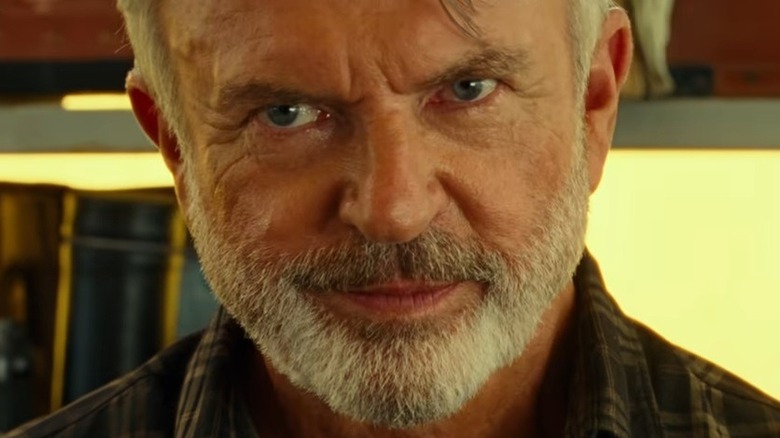 Sam Neill staring