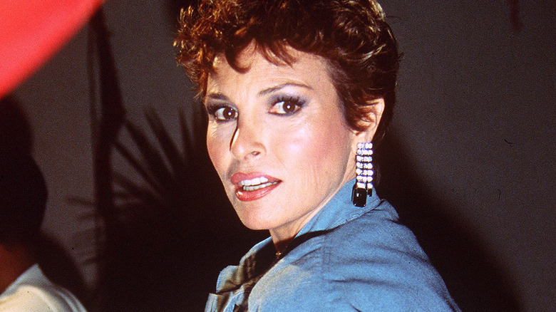 Raquel Welch in suit in 1988