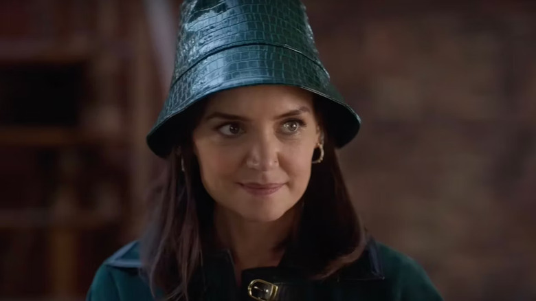 Katie Holmes in a hat