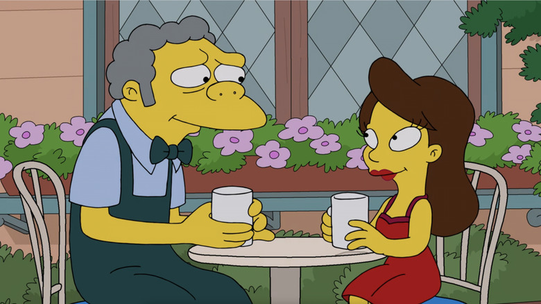 Moe and Maya drinking coffee