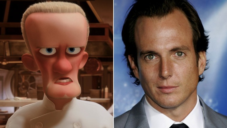 Horst from Ratatouille frowning angrily and Will Arnett at the Blades of Glory premiere in 2007