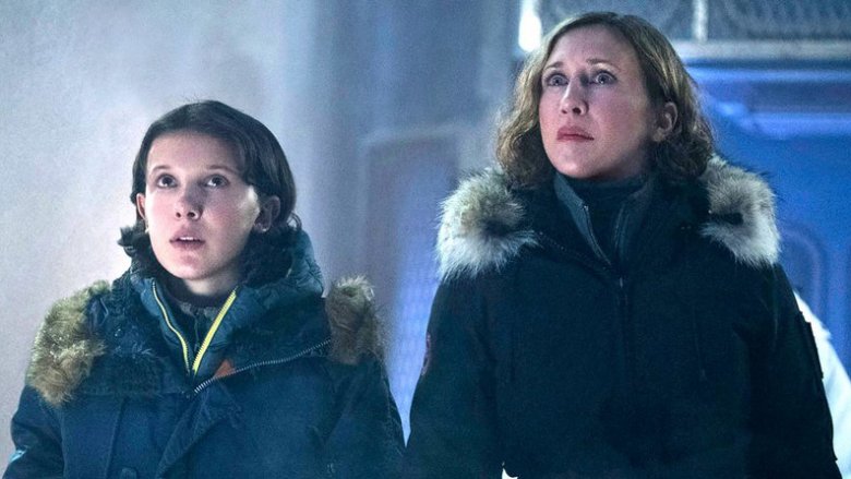 Millie Bobby Brown and Vera Farmiga in Godzilla: King of the Monsters