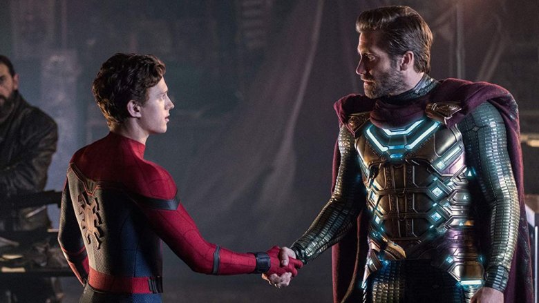 Spider-Man and Mysterio meet
