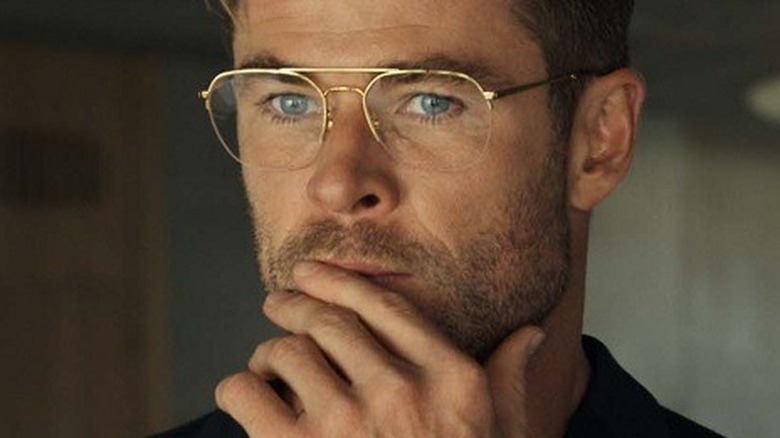 Chris Hemsworth thinking