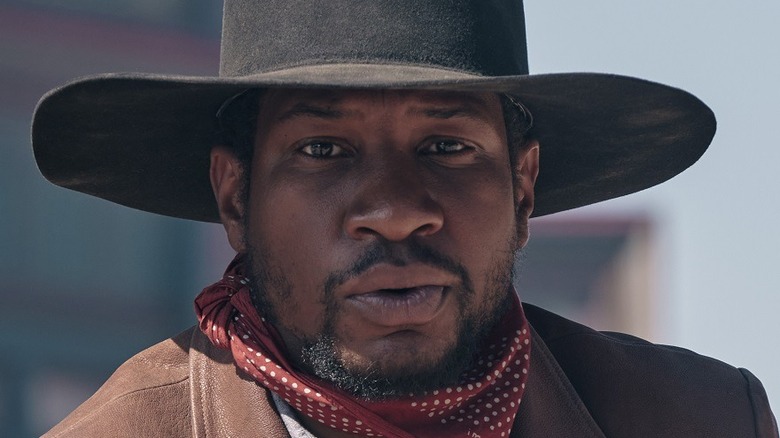 Jonathan Majors cowboy hat