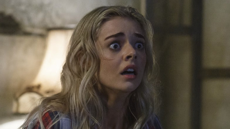 Heather looking terrified in 