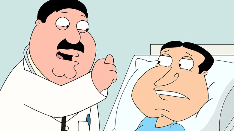 Doctor talking to Quagmire