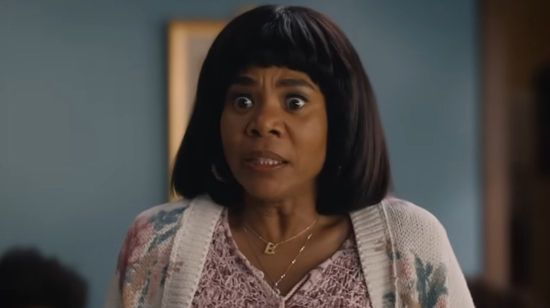 Brenda Meeks is shocked in "Scary Movie 6" (2026)