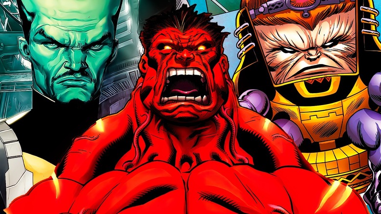 Leader, Red Hulk and MODOK