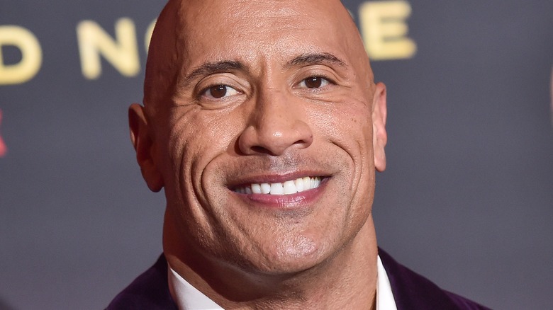 Dwayne Johnson smiling