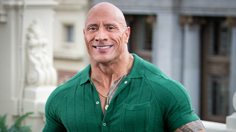 Dwayne Johnson smiling