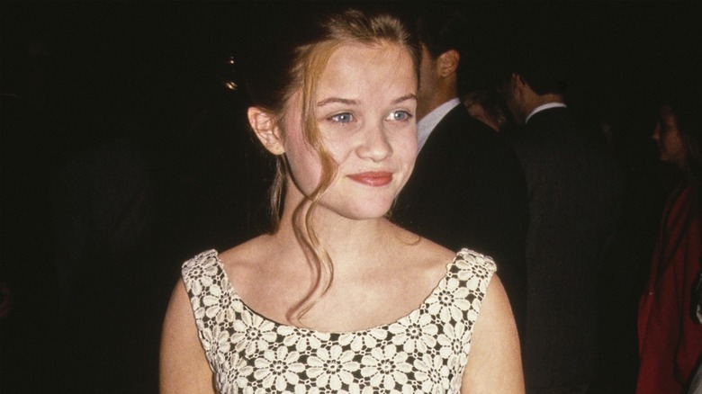Reese Witherspoon smiling at the West Hollywood Premiere of "The Man in the Moon" (1991)