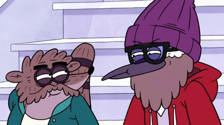 Grown up Mordecai and Rigby