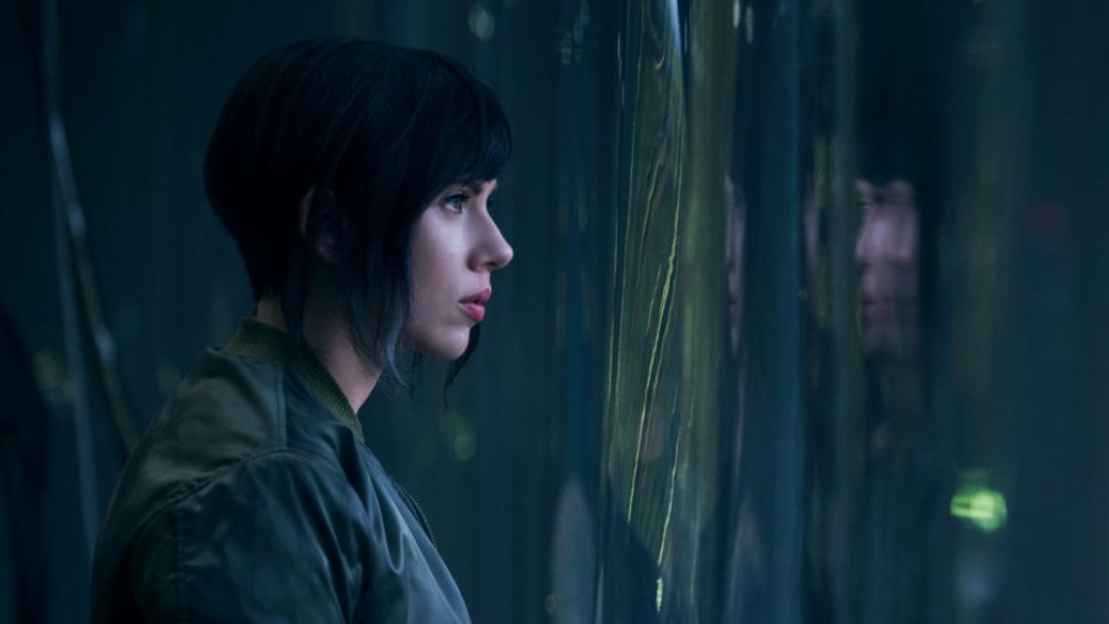 Scarlet Johansson as Motoko Kusanagi in Ghost in the Shell