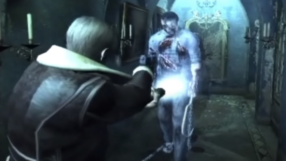 Resident Evil Leon shooting Hook Man
