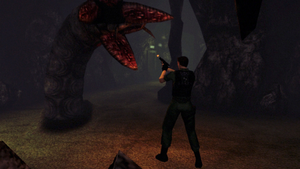 Resident Evil Chris Redfield shooting