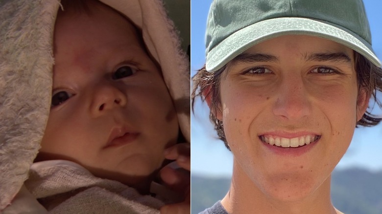 Baby Leia (left) comparerd to a teenage Aidan Barton (Right)