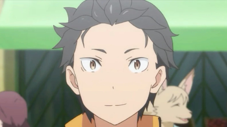 Subaru from Re:Zero smiling 