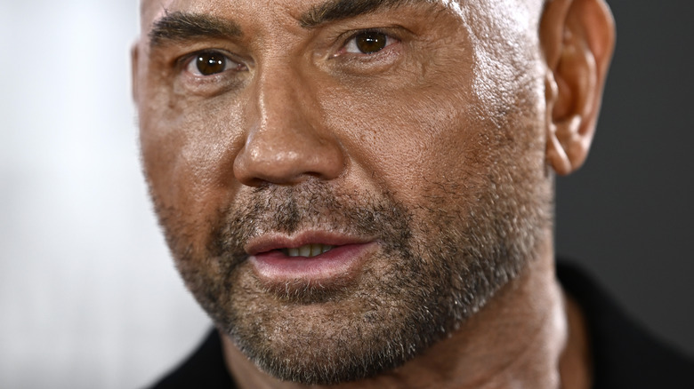 Dave Bautista looking on