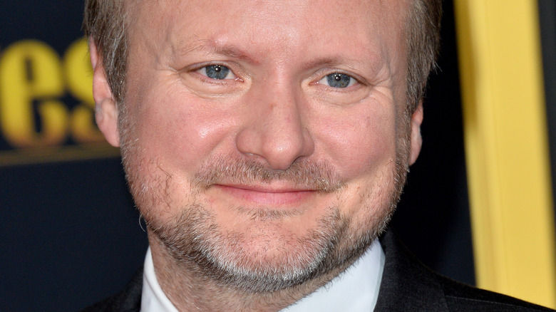Rian Johnson at a Knives Out event