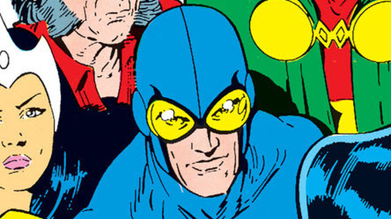 Blue Beetle among friends