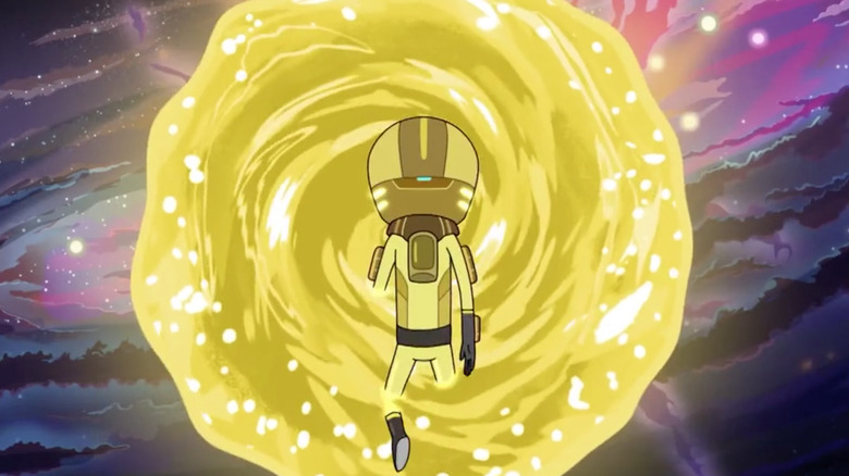 Evil Morty golden portal