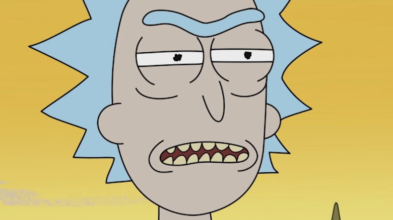 Rick Sanchez looking angry