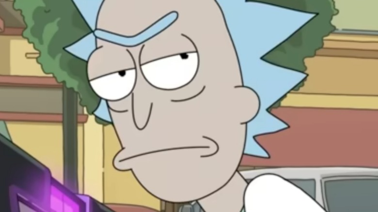 Rick draws two pistols in Rick and Morty