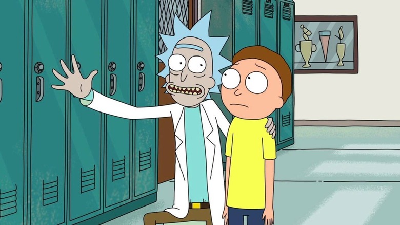 Rick at Morty's high school
