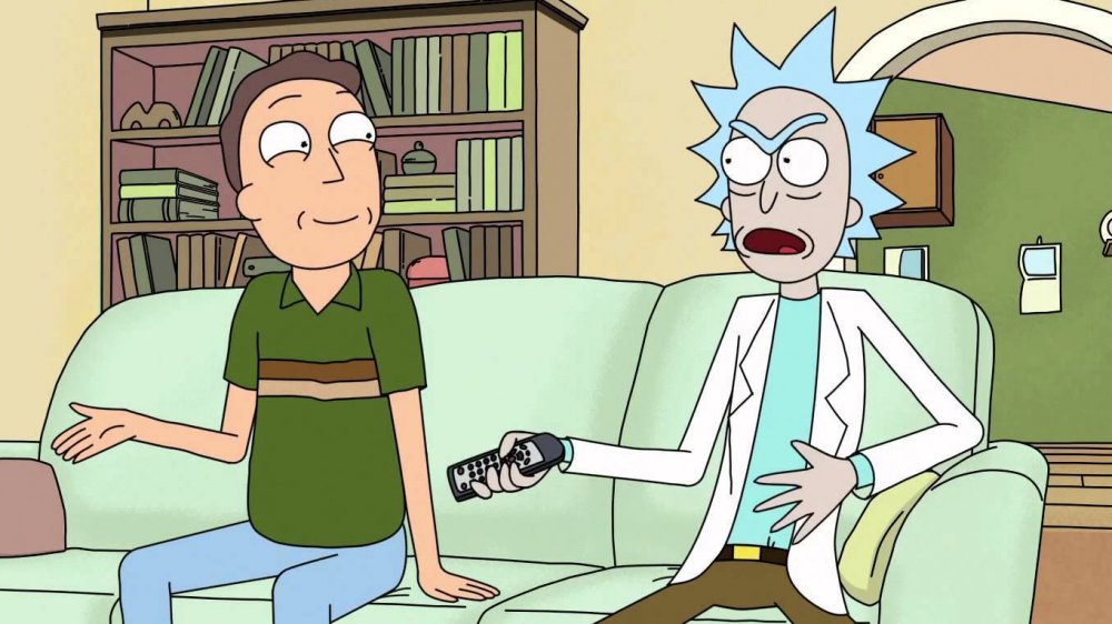 Jerry Smith and Rick Sanchez on Rick and Morty